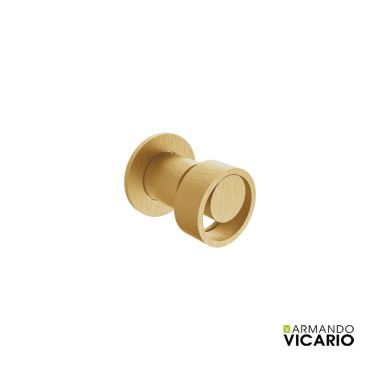 Armando Vicario HALO Μπαταρία Εντοιχισμού Λουτρού 1 Εξόδου Gold Brushed 515050-201