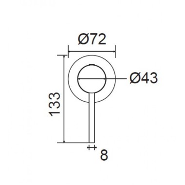 ARMANDO VICARIO MOOI ΜΙΚΤΗΣ ΕΝΤΟΙΧΙΣΜΟΥ 1 ΕΞΟΔΟΥ, INOX FINISH, 518050-110