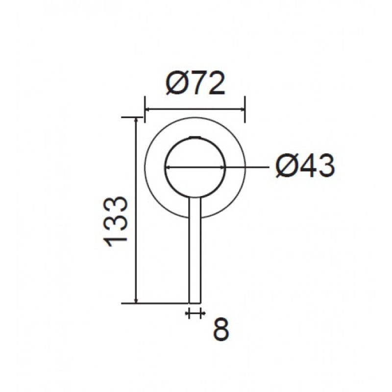 ARMANDO VICARIO MOOI ΜΙΚΤΗΣ ΕΝΤΟΙΧΙΣΜΟΥ 1 ΕΞΟΔΟΥ, INOX FINISH, 518050-110
