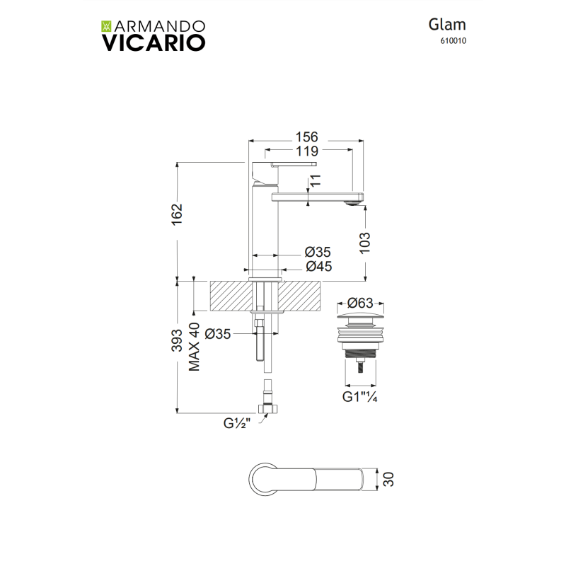 ARMANDO VICARIO GLAM ΜΠΑΤΑΡΙΑ ΝΙΠΤΗΡΑ CHROME 