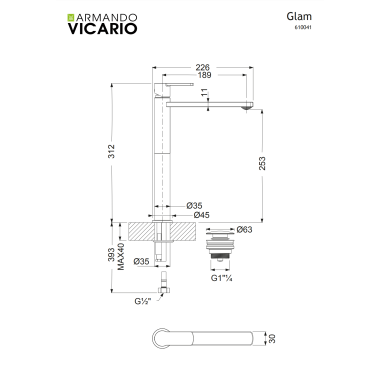 ARMANDO VICARIO GLAM ΨΗΛΗ ΜΠΑΤΑΡΙΑ ΝΙΠΤΗΡΑ CHROME 