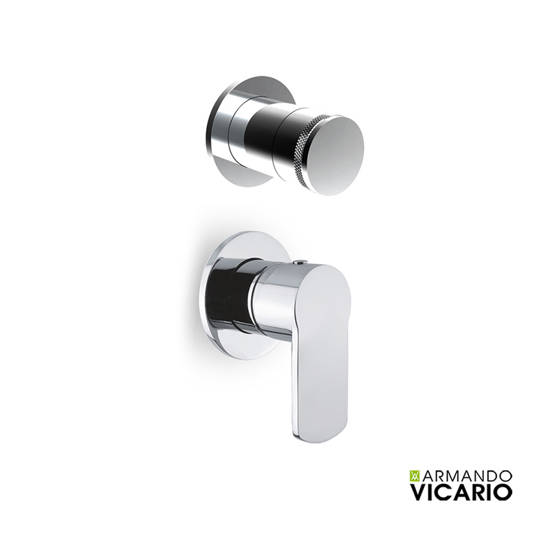 ARMANDO VICARIO GLAM ΜΙΚΤΗΣ ΕΝΤΟΙΧΙΣΜΟΥ 3 ΕΞΟΔΩΝ + ΕΚΤΡΟΠΕΑΣ ΠΕΡΙΣΤΡΟΦΙΚΟΣ, CHROME, 610050-100 + 34376-100