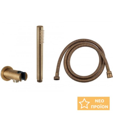Armando Vicario SLIM Μπαταρία Εντοιχισμού 2 Εξόδων Antique Bronze Brushed 500050D-221