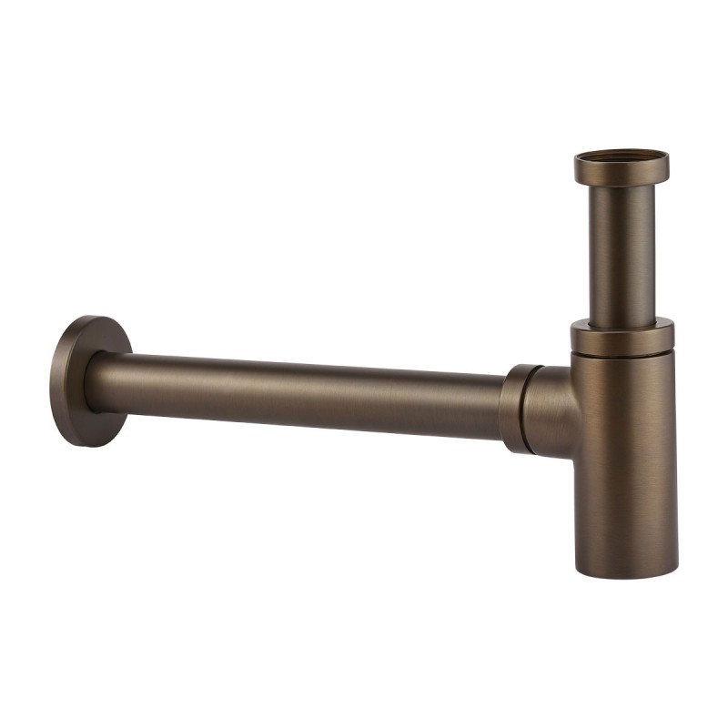 Armando Vicario Slim, Σιφών με Αποσπώμενο Πώμα Καθαρισμού, Tuscany Brass, 900126-541