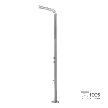 ICOS DONA MIX INOX 316 OUTDOOR SHOWER COLUMN 2 OUTLETS