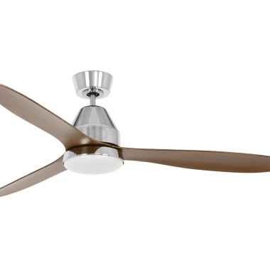  LUCCI AIR OUTDOOR OR SEASIDE CEILING FAN CHROME BRUSHED