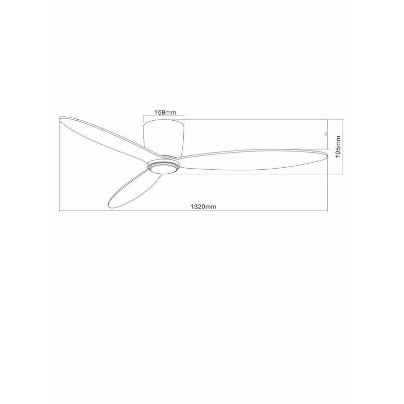 LUCCI AIR RADAR ΑΝΕΜΙΣΤΗΡΑΣ ΟΡΟΦΗΣ ΕΣΩΤΕΡΙΚΟΥ ΧΩΡΟΥ WHITE/OAK 106cm