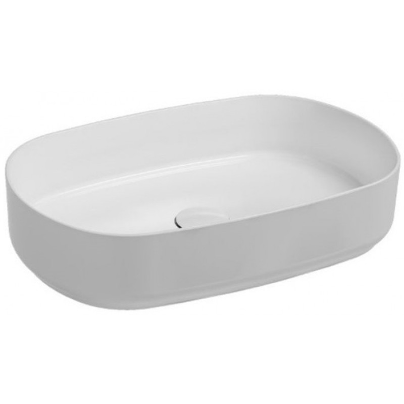 BIANCO CERAMICA UMA, ΕΠΙΤΡΑΠΕΖΙΟΣ ΠΟΡΣΕΛΑΝΑΤΟΣ ΝΙΠΤΗΡΑΣ, WHITE, 55x36 CM, 31055-300