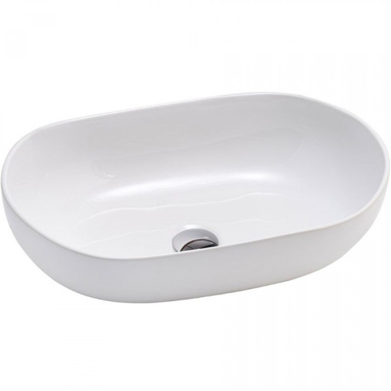BIANCO CERAMICA LOOP, ΕΠΙΤΡΑΠΕΖΙΟΣ ΠΟΡΣΕΛΑΝΑΤΟΣ ΝΙΠΤΗΡΑΣ, 57,5x36.5 CM, 32055-300