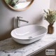 BIANCO CERAMICA LOOP, ΕΠΙΤΡΑΠΕΖΙΟΣ ΠΟΡΣΕΛΑΝΑΤΟΣ ΝΙΠΤΗΡΑΣ, 57,5x36.5 CM, 32055-300