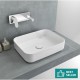 BIANCO CERAMICA PUNTO, ΕΠΙΤΡΑΠΕΖΙΟΣ ΠΟΡΣΕΛΑΝΑΤΟΣ ΝΙΠΤΗΡΑΣ, ΛΕΥΚΟΣ, 50x36 CM, 34050-300