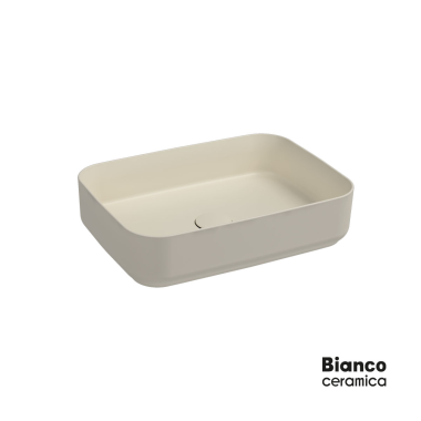 BIANCO CERAMICA PUNTO, ΕΠΙΤΡΑΠΕΖΙΟΣ ΝΙΠΤΗΡΑΣ IVORY MATT, 50x36 CM, 34050-311 