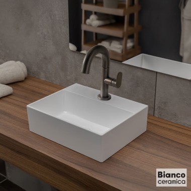 BIANCO CERAMICA TETRA ΠΟΡΣΕΛΑΝΙΝΟΣ ΝΙΠΤΗΡΑΣ, 29,5x23.5 cm, 34700-300