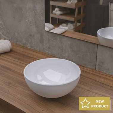 BIANCO CERAMICA VALERA, ΕΠΙΤΡΑΠΕΖΙΟΣ ΠΟΡΣΕΛΑΝΙΝΟΣ ΝΙΠΤΗΡΑΣ, WHITE, 26 CM, 34710-300