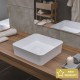 BIANCO CERAMICA YORK, ΕΠΙΤΡΑΠΕΖΙΟΙ ΠΟΡΣΕΛΑΝΑΤΟΙ ΝΙΠΤΗΡΕΣ, 38,5x38.5 CM, 34770-300