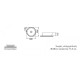 BIANCO CERAMICA ELVIRA, ΕΠΙΤΡΑΠΕΖΙΟΣ ΠΟΡΣΕΛΑΝΙΝΟΣ ΝΙΠΤΗΡΑΣ, WHITE, 38 CM, 34780-300