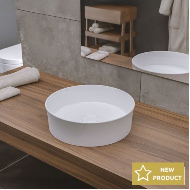 BIANCO CERAMICA ELVIRA, ΕΠΙΤΡΑΠΕΖΙΟΣ ΠΟΡΣΕΛΑΝΙΝΟΣ ΝΙΠΤΗΡΑΣ, WHITE, 38 CM, 34780-300