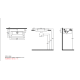 BIANCO CERAMICA URBAN 35, Πορσελάνινος Νιπτήρας με 1 Οπή, 60 x 35 cm, 35060-300