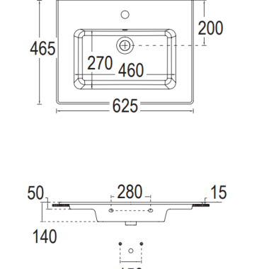 BIANCO CERAMICA FLAT 46 ΝΙΠΤΗΡΑΣ ΠΟΡΣΕΛΑΝΑΤΟΣ, 36060-300