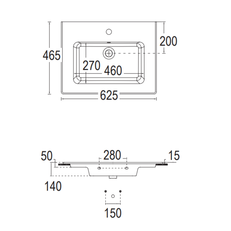 BIANCO CERAMICA FLAT 46 ΝΙΠΤΗΡΑΣ ΠΟΡΣΕΛΑΝΑΤΟΣ, 36060-300