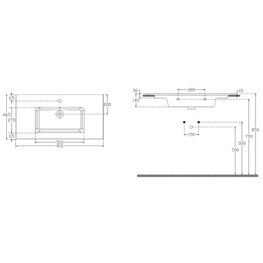 BIANCO CERAMICA FLAT 46 ΝΙΠΤΗΡΑΣ ΠΟΡΣΕΛΑΝΑΤΟΣ, 36090-300