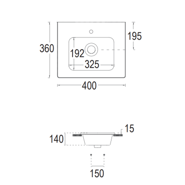 BIANCO CERAMICA FLAT 36 ΝΙΠΤΗΡΑΣ ΠΟΡΣΕΛΑΝΑΤΟΣ, 37040-300