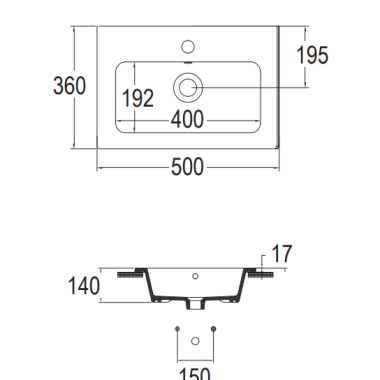 BIANCO CERAMICA FLAT 36 ΝΙΠΤΗΡΑΣ ΠΟΡΣΕΛΑΝΑΤΟΣ, 37050-300