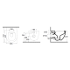 BIANCO CERAMICA LENTA ΚΡΕΜΑΣΤΗ ΛΕΚΑΝΗ RIMLESS, WHITE MATT, 53 CM, ΚΑΛΥΜΜΑ SLIM SOFT, 381600C-301