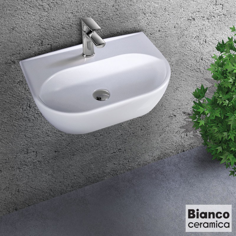 BIANCO CERAMICA STUDIO, ΚΡΕΜΑΣΤΟΣ ΠΟΡΣΕΛΑΝΙΝΟΣ ΝΙΠΤΗΡΑΣ, WHITE, 45x32 CM, 39045-300