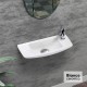 BIANCO CERAMICA, ΚΡΕΜΑΣΤΟΣ ΠΟΡΣΕΛΑΝΙΝΟΣ ΝΙΠΤΗΡΑΣ, WHITE, 45.5 x20.5 CM, 39245-300