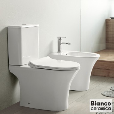 BIANCO CERAMICA AIDA, ΛΕΚΑΝΗ ΚΑΤΩΣΤΟΜΙΑ, ΚΑΛΥΜΜΑ SLIM SOFT CLOSE, SAD 12000S-300