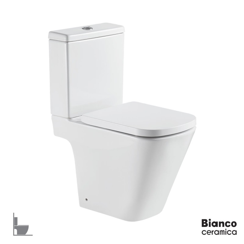 BIANCO CERAMICA SEGA SG 120, ΚΑΤΩΣΤΟΜΙΑ ΛΕΚΑΝΗ, ΚΑΛΥΜΜΑ SLIM SOFT CLOSE, RIMLESS, SG 12000SC-300