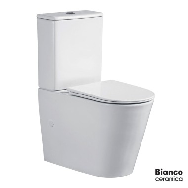 BIANCO CERAMICA VERSA VR 120, ΚΑΤΩΣΤΟΜΙΑ ΛΕΚΑΝΗ, ΚΑΛΥΜΜΑ SLIM SOFT CLOSE, RIMLESS, VR 12000SC-300