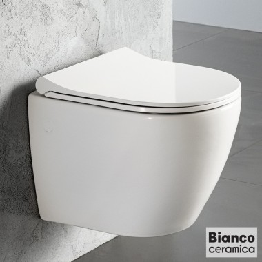 BIANCO CERAMICA VITO VT 010, ΚΡΕΜΑΣΤΗ ΛΕΚΑΝΗ, ΚΑΛΥΜΜΑ ΑΠΛΟ, 48 CM, White, VT 01000-300