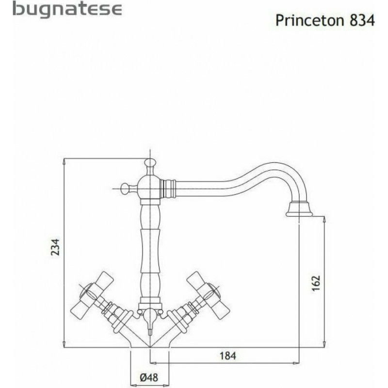 BUGNATESE PRINCETON ΜΠΑΤΑΡΙΑ ΝΙΠΤΗΡΑ, CHROME, 834-100