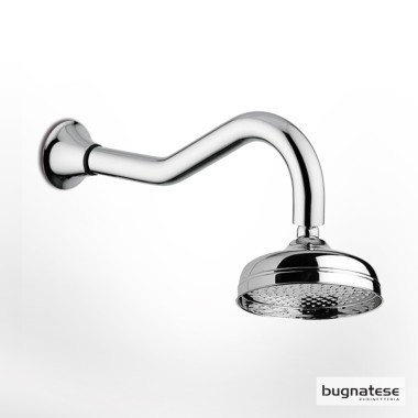 Bugnatese Oxford, Επίτοιχη Ανακλινόμενη Κεφαλή Φ20 CM, με Μπράτσο, Chrome, CIV19116-220