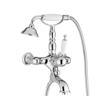 BUGNATESE OXFORD ΜΠΑΤΑΡΙΑ ΛΟΥΤΡΟΥ ΜΕ ΤΗΛΕΦΩΝΟ ΚΑΙ ΣΠΙΡΑΛ, CHROME, 6300-100