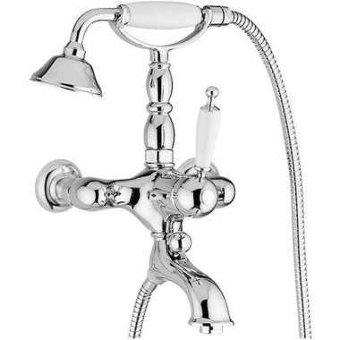 BUGNATESE OXFORD ΜΠΑΤΑΡΙΑ ΛΟΥΤΡΟΥ ΜΕ ΤΗΛΕΦΩΝΟ ΚΑΙ ΣΠΙΡΑΛ, CHROME, 6300-100
