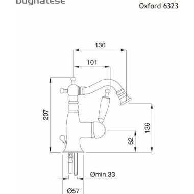BUGNATESE OXFORD BITE FAUCET CHROME 6323-100