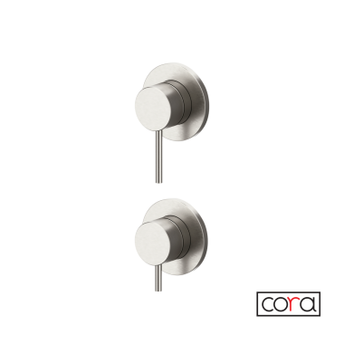 CORA COSMO 316L ΜΙΚΤΗΣ ΕΝΤΟΙΧΙΣΜΟΥ 2/3 ΕΞΟΔΩΝ, INOX BRUSHED, 6150-111 + 6150-111 + 6151-111