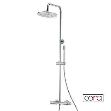 CORA OCCO ΡΥΘΜΙΖΟΜΕΝΗ ΣΤΗΛΗ ΝΤΟΥΣ/ΛΟΥΤΡΟΥ 3 ΕΞΟΔΩΝ 95-115 CM, CHROME, 720066-100