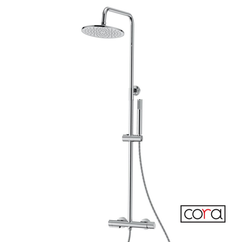 CORA OCCO ΡΥΘΜΙΖΟΜΕΝΗ ΣΤΗΛΗ ΝΤΟΥΣ/ΛΟΥΤΡΟΥ 3 ΕΞΟΔΩΝ 95-115 CM, CHROME, 720066-100