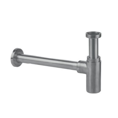Cora Cosmo 316L, Σιφώνι με Αποσπώμενο Πώμα Καθαρισμού, Inox Brushed, IN200-111