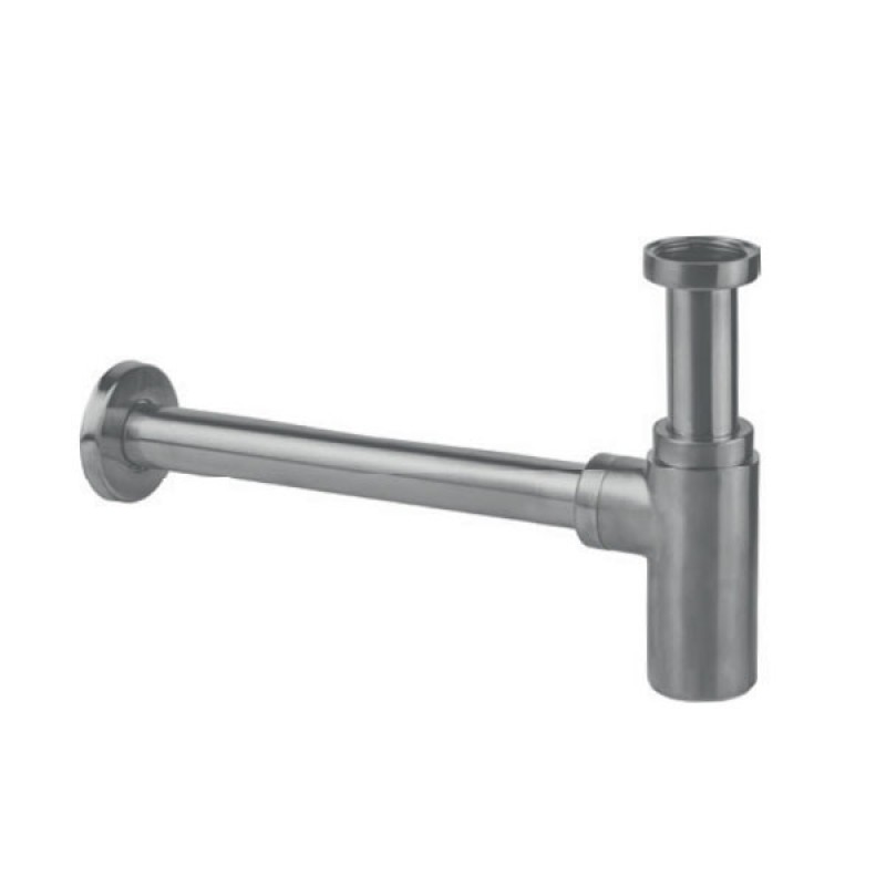 Cora Cosmo 316L, Σιφώνι με Αποσπώμενο Πώμα Καθαρισμού, Inox Brushed, IN200-111