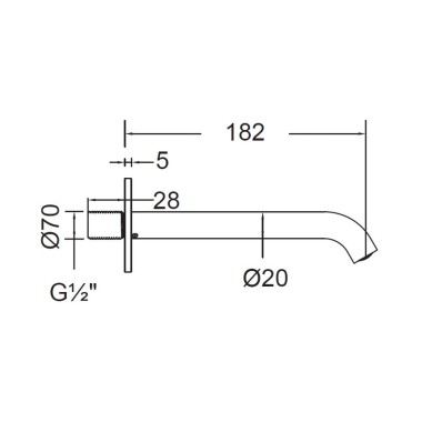 Cora Cosmo 316L, Στόμιο 18 cm, Inox Brushed, IN580-111