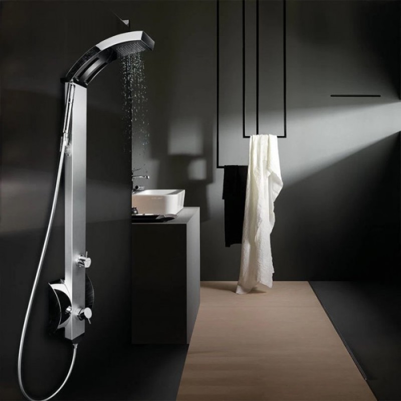 DOLCE VITA IDEA ΘΕΡΜΟΜΙΚΤΙΚΗ ΣΤΗΛΗ ΝΤΟΥΣ 2 ΕΞΟΔΩΝ, INOX MATT, IDEA-110