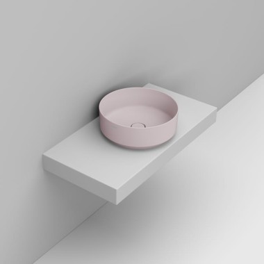 Ceramica Dolomite Νoemi Round Vessel, Επιτραπέζιος Νιπτήρας, Φ44 cm, Antique Pink, PINK D310565