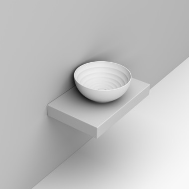 Ceramica Dolomite, Επίτραπέζιος Νιπτήρας Move Bowl Vessel Φ44, White Matt, D310741