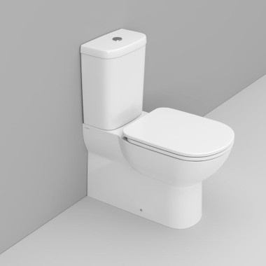 Ceramica Dolomite Gemma 2,  Λεκάνη Επιδαπέδια (Back to Wall), Soft Close/Rimless, White, D523701