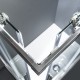 DEVON FLOW CORNER ENTRY, ΚΑΜΠΙΝΑ ΝΤΟΥΣ ΤΕΤΡΑΓΩΝΗ Clean Glass, 80x90 cm, Ύψος: 195 cm
